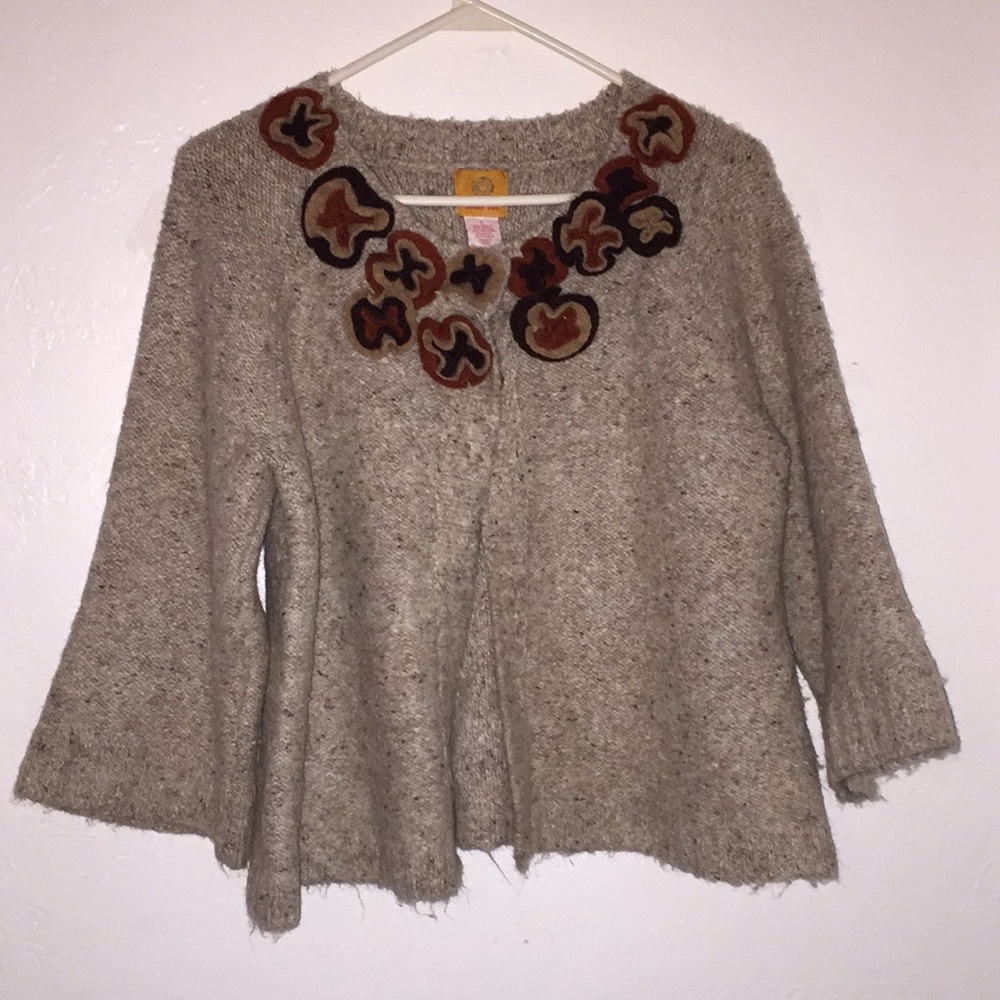 Ruby Red sweater cardigan